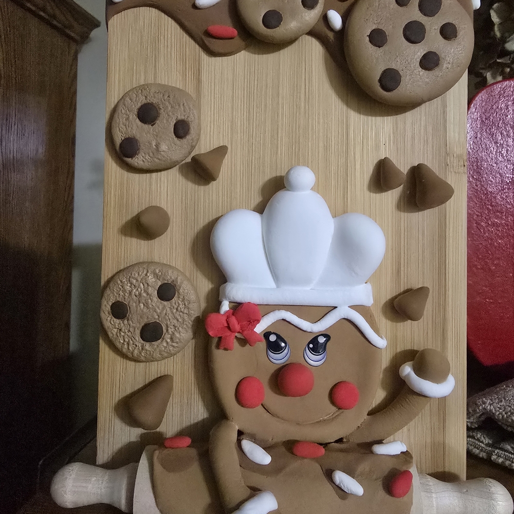 Charming Gingerbread Chef Wall Decor